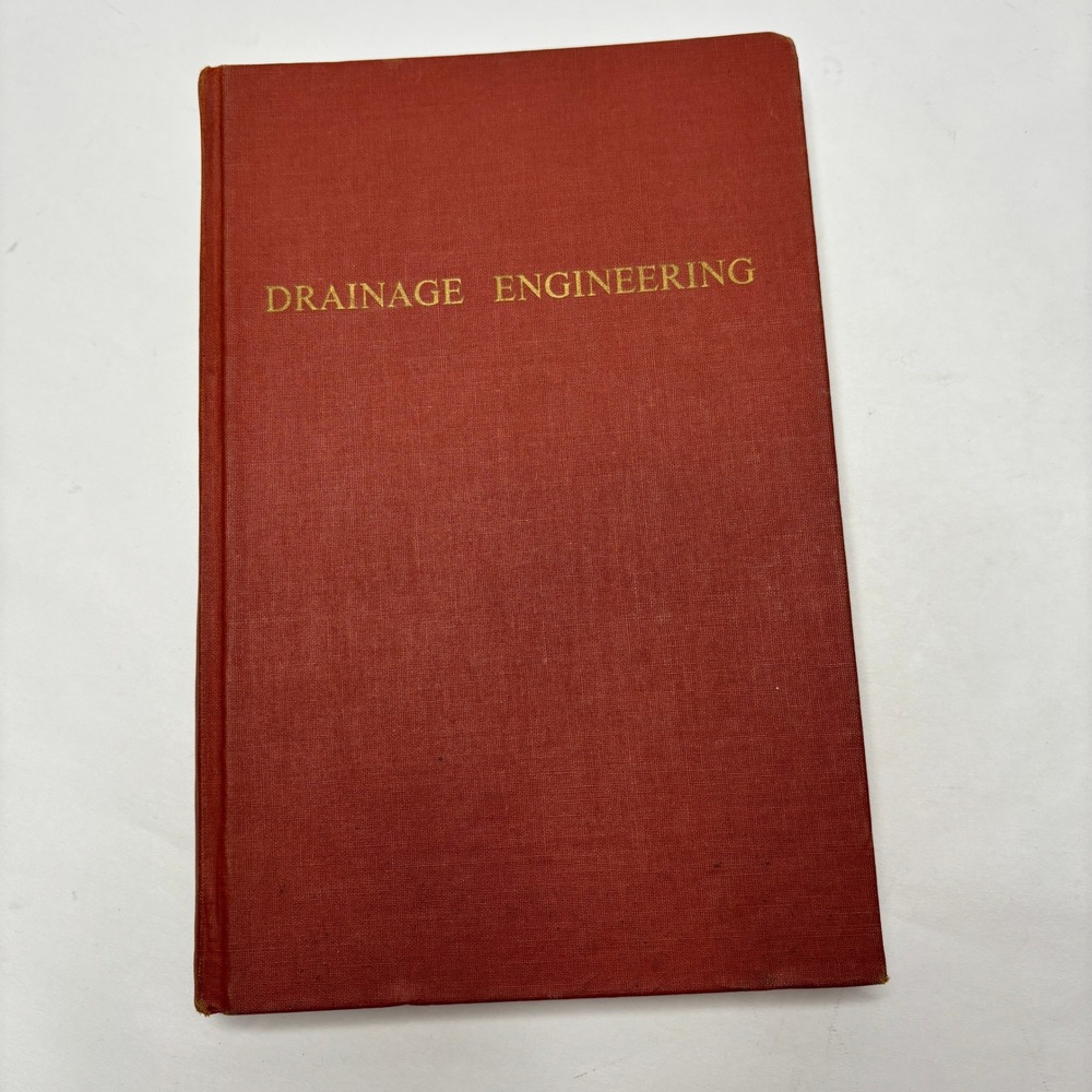Drainage Engineering by James N. Luthin 1973‎ Hardcover Textbook Reference